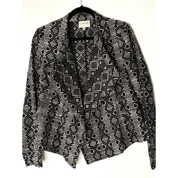 JAIME Open Front Drape Jacket Women's Size Medium Large New with tag k51 - Picture 15 of 16